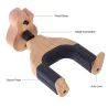 Guitar hanger - hook - with auto lock - wall mounted