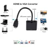 HD 1080P HDMI naar VGA kabel - adapter - converter met audio voedingKabels