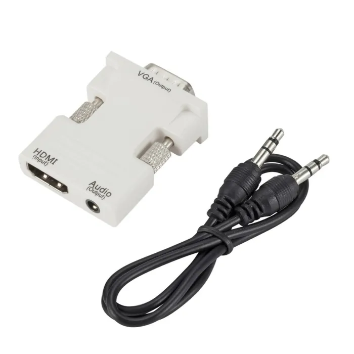 Adapter HDMI na VGA - kabel audio - 3,5 mm - 1080PKable