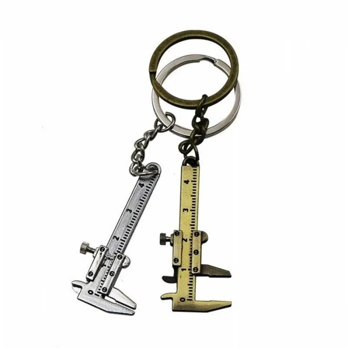 Sleutelhanger met mini-schuifmaatSleutelhangers