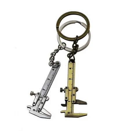 Sleutelhanger met mini-schuifmaatSleutelhangers