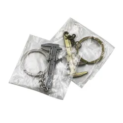 Sleutelhanger met mini-schuifmaatSleutelhangers