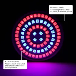 LED plant grow light - bulb - hydroponic - full spectrum - E27 / E14 / GU10 / MR16 / B22 - 220V - 3W / 4W / 5W