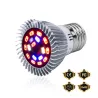 LED plantengroeilamp - gloeilamp - hydrocultuur - volledig spectrum - E27 / E14 - 18W / 28WKweeklampen