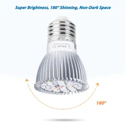 LED plantengroeilamp - gloeilamp - hydrocultuur - volledig spectrum - E27 / E14 - 18W / 28WKweeklampen