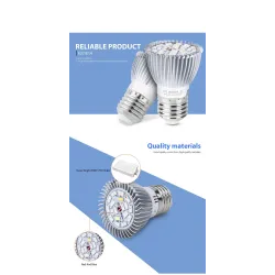 LED plantengroeilamp - gloeilamp - hydrocultuur - volledig spectrum - E27 / E14 - 18W / 28WKweeklampen