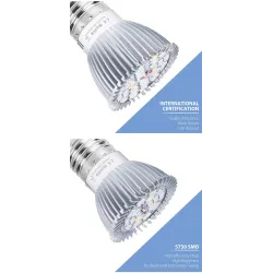 LED plantengroeilamp - gloeilamp - hydrocultuur - volledig spectrum - E27 / E14 - 18W / 28WKweeklampen