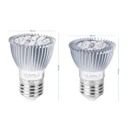 LED plantengroeilamp - gloeilamp - hydrocultuur - volledig spectrum - E27 / E14 - 18W / 28WKweeklampen