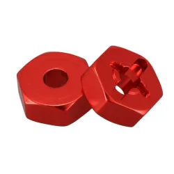 Aluminiowe koło łączące - adapter sześciokątny piasty - 12 mm - do samochodu Wltoys 144001 1/14 RCR/C Samochód