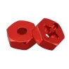 Aluminiowe koło łączące - adapter sześciokątny piasty - 12 mm - do samochodu Wltoys 144001 1/14 RCR/C Samochód