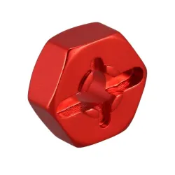 Aluminiowe koło łączące - adapter sześciokątny piasty - 12 mm - do samochodu Wltoys 144001 1/14 RCR/C Samochód