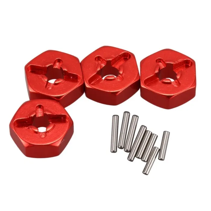 Aluminiowe koło łączące - adapter sześciokątny piasty - 12 mm - do samochodu Wltoys 144001 1/14 RCR/C Samochód