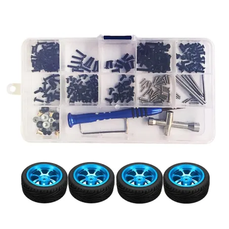 Śruby / nakrętki / opony / klucze - do samochodu Wltoys 1/14 144001 RC - 320 sztukR/C Samochód