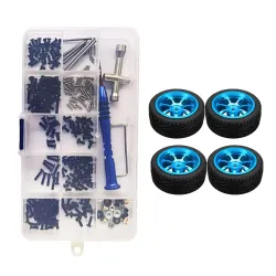 Śruby / nakrętki / opony / klucze - do samochodu Wltoys 1/14 144001 RC - 320 sztukR/C Samochód