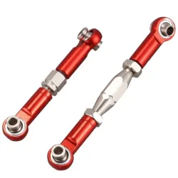 Servo de liaison en métal - ensemble de tirants de direction à tige de traction - pour voitures WLtoys 144001 1/14 RC