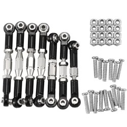 Metallgestängeservo - Zugstangen-Lenkungs-Spurstangen-Set - für WLtoys 144001 1/14 RC-Cars