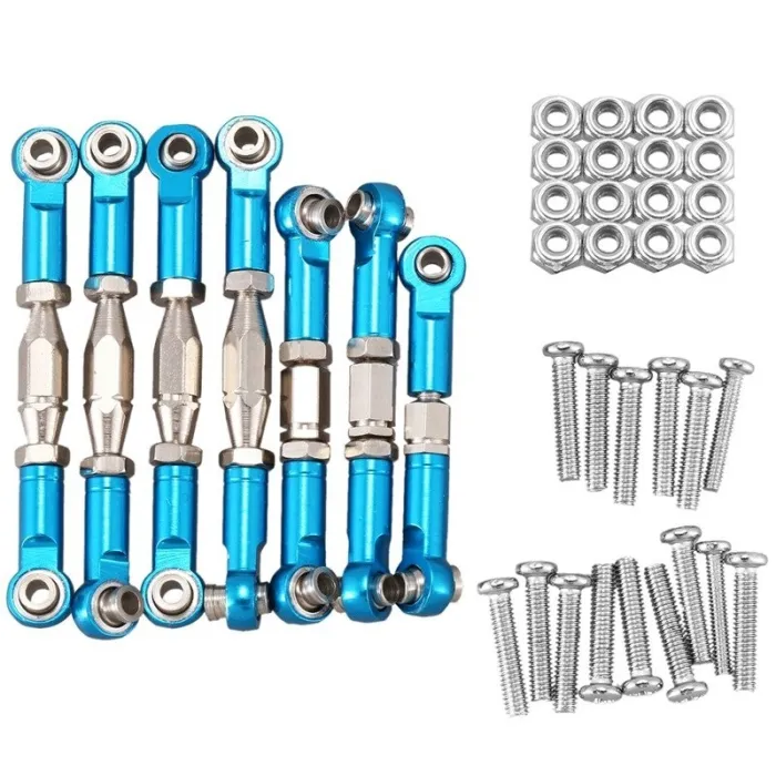 Metalllänkageservo - dragstångsstyrande dragstångssats - för WLtoys 144001 1/14 RC-bilar