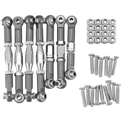 Metallgestängeservo - Zugstangen-Lenkungs-Spurstangen-Set - für WLtoys 144001 1/14 RC-Cars