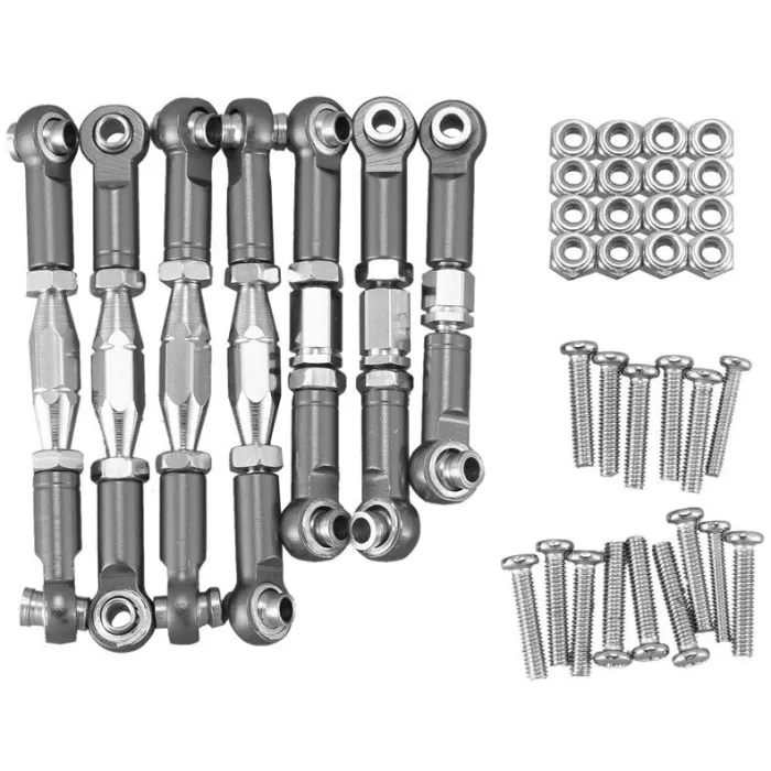 Metalen stuurservo - trekstang stuurstang set - voor WLtoys 144001 1/14 RC auto'sR/C Auto
