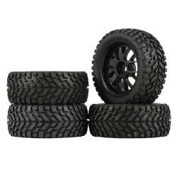 Opony do kół - 75mm - ulepszona wersja - do samochodów Wltoys 144001 MN99S MN90 MN86 RC - 4 sztukiR/C Samochód