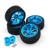 Alufelgen - Reifen Räder / Sechskantadapter - für 1/18 Wltoys RC-Cars - aufgerüstet - 4 Stück