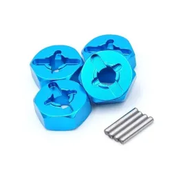 Alufelgen - Reifen Räder / Sechskantadapter - für 1/18 Wltoys RC-Cars - aufgerüstet - 4 Stück