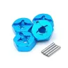Coche R/CAlloy rims - tires wheels / hexagon adapter - for 1/18 Wltoys RC cars - upgraded - 4 pieces