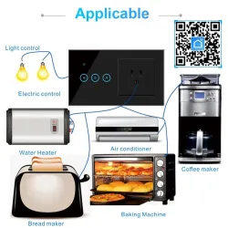 Slimme wandcontactdoos - lichtschakelaar - 1 - 3 gangs - WiFi / APP / afstandsbediening - Alexa - Google - HomeSchakelaars