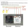 Slimme wandcontactdoos - lichtschakelaar - 1 - 3 gangs - WiFi / APP / afstandsbediening - Alexa - Google - HomeSchakelaars
