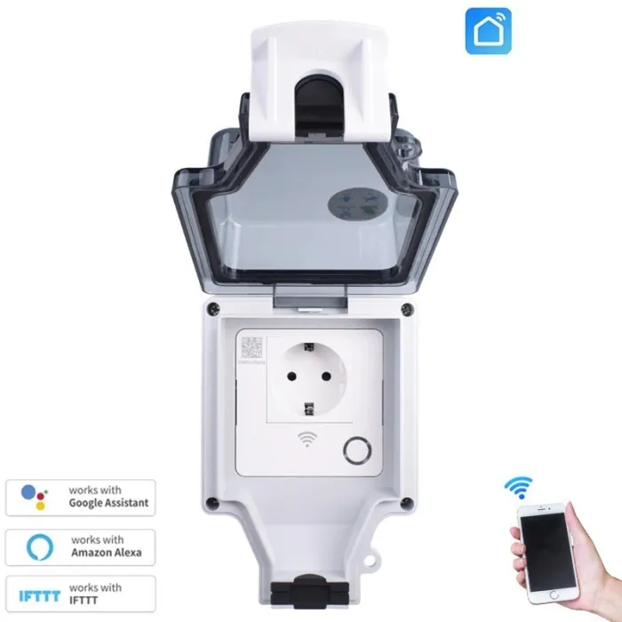 Enkele / dubbele EU-aansluiting - Wifi - spraakbesturing - timer - waterdicht - Alexa - Google HomeSchakelaars