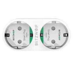 BW-SHP7 -16A 3680W - Wandsteckdose - Dual-EU-Stecker - WiFi - Timer - Fernbedienung - Alexa - Google