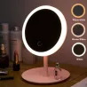 Makeup mirror - LED light - adjustable - touch control - dimmer - USB