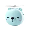 Mini pocket mirror - with fan - LED light - piggy head shape