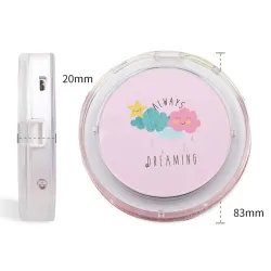 Mini lusterko do makijażu - LED - micro USBMakijaż