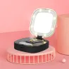 Mini Schminkspiegel - mit LED-Licht / Sprayer - Nano Mist