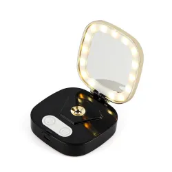 Mini make-up spiegel - met LED licht / sprayer - nano mistMake-Up