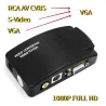 Adapter AV do VGA - konwerter RCA VGA - przełącznik - 1080P HDPrzełączniki HDMI