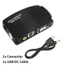 Adapter AV do VGA - konwerter RCA VGA - przełącznik - 1080P HDPrzełączniki HDMI