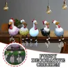 Lustiges Huhn - Henne - Hahn - Garten / Rasendekoration