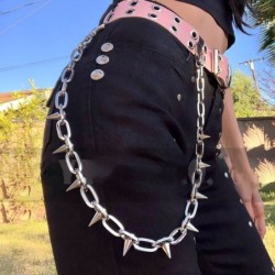 Vintage chain with rivets / buckle - belt decoration