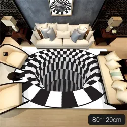 3D-geometrisk syn - optisk illusion - halksäker matta - matta