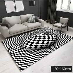 Vision géométrique 3D - Illusion d'optique - tapis antidérapant - mat