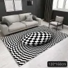 3D-geometrisk syn - optisk illusion - halksäker matta - matta