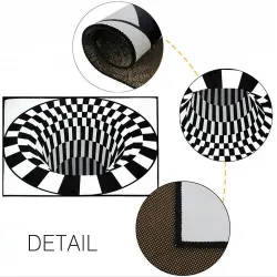 Vision géométrique 3D - Illusion d'optique - tapis antidérapant - mat