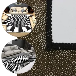 Vision géométrique 3D - Illusion d'optique - tapis antidérapant - mat