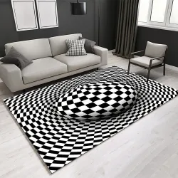 Vision géométrique 3D - Illusion d'optique - tapis antidérapant - mat
