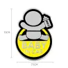 Baby In Car - 3D Autoaufkleber aus Aluminium - wasserdicht