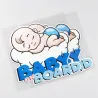 Baby On Board - śpiące dziecko - naklejka na samochódNaklejki