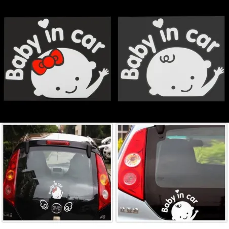 Baby In Car - naklejka na samochódNaklejki