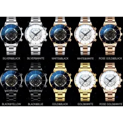 Modieus quartz horloge - roestvrij staalHorloges